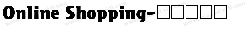 Online Shopping字体转换